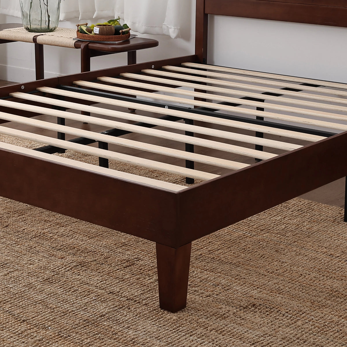 Bamboo Upholstered Bed Frame