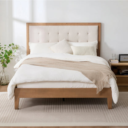 Bamboo Upholstered Bed Frame
